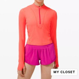 Gloss Trim Run 1/2 Zip Long Sleeve Shirt lululemon